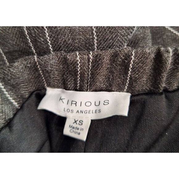 Kirious Los Angeles Grey & White Pinstripe Strapless Vest XS - Picture 3 of 4